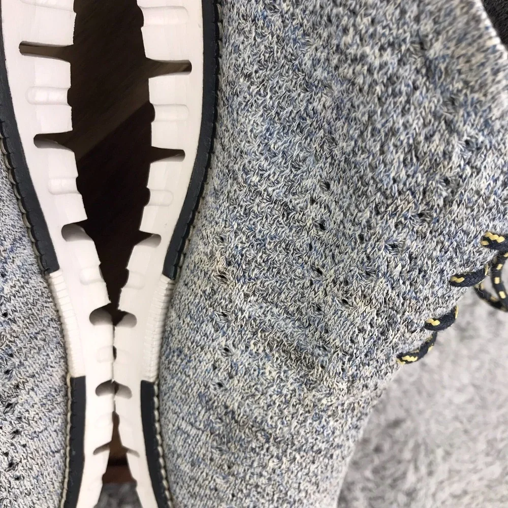 Cole Haan ZeroGrand Stitchlite Wingtip Oxford Mens 11M Gray Knit Sneakers C29226